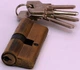 Цилиндр RDA 68 мм (30x38) ключ-ключ Античная латунь (TD29766) - изображение 2