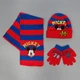 Набір Disney Mickey Mouse (шапка + шарф + рукавички) для хлопчика 48-54 см Червоний з синім 17145 - зображення 1