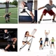 Набор эспандеров Vertical High Jump Trainer Черный тренажер с сумкой и регулируемыми манжетами для рук и ног - изображение 5