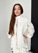 Женский теплый жилет из эко кожи KML 0027 S (42-44) Белый ( 0027/2 A) - изображение 2