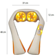 Массажёр для всего тела с подогревом Shiatsu Massager of Neck Kneading iTrendy Original 6 кнопок - изображение 8