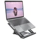 Подставка для ноутбука HOCO PH37 Excellent aluminum alloy folding laptop stand |19-30°|. Grey - изображение 1