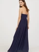 Платье длинное осеннее женское H&M 0608013-7 38 Темно-синее (2000001803134) - изображение 2