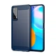 Чохол Lenuo Carbon Fiber для Huawei P Smart 2021 Navy Blue - изображение 1