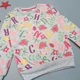 Утепленный свитшот Hacali kids для девочки 110-116 см Светло-серый 18637 - изображение 3