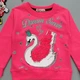 Свитшот "Лебедь" Pitircik kids для девочки 86 см Розовый 17379 - изображение 3