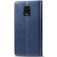 Кожаный чехол-книжка GETMAN Gallant (PU) для Xiaomi Redmi Note 9s / Note 9 Pro / Note 9 Pro Max Синий - изображение 4
