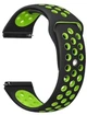 Ремешок Becover Vents Style для Amazfit Stratos (22mm) 1/2/2S/3/GTR 2/GTR 47mm/GTR Lite 47mm/Nexo/Pace/GTR 3 Pro/GTR 4 Black-Green (BC_705811) - изображение 1