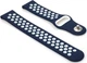 Ремінець Becover Vents Style для Samsung Galaxy (20mm)/Watch 5/Watch 4 40/44mm/Watch 4 Classic 42mm/Watch Active/Active 2 40/44mm/Watch 3 41mm/Gear S2/Classic/Gear Sport Blue-White (BC_705698) - зображення 3