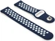 Ремешок Becover Vents Style для Xiaomi Amazfit Bip (20mm) Lite/Bip S Lite/Bip 3/Bip 3 Pro/GTR 42mm/GTS/TicWatch S2/TicWatch E/GTS 3/GTS 2 mini Blue-White (BC_705707) - изображение 3
