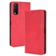 Чехол-книжка Deexe Retro Style для VIVO Y20 (V2027) / Y12s - Red - изображение 1
