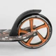 Детский двухколесный самокат Best Scooter 34750 одноподвесный со складной конструкцией и передним амортизатором, Черно-оранжевый - изображение 4