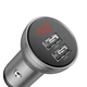 Автомобільний зарядний пристрій Baseus Digital Display USB-A Silver (CCBX-0S) - зображення 2