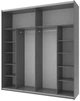 Шкаф-купе Doros G-Caiser 220 х 60 х 240 см Графитовая / Белая / вставка Клондайк (42001015) - изображение 2