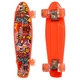 Скейт пенниборд светящиеся колеса Profi 56 см МS-0749-5 Оранжевый - изображение 1