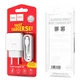 СЗУ Hoco C72A Glorious 2.1A (1USB-A) + кабель USB to MicroUSB Белый - изображение 6