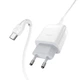 СЗУ Hoco C72Q Glorious QC3.0 18W (1USB-A) + кабель USB to Type-C Белый - изображение 2