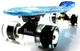 Пенни борд (Penny Board) 22" со светящимися колесами, "Space" - изображение 3