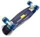 Пенни борд (Penny Board) 22" со светящимися колесами черно-синего цвета, Темно-синий - изображение 4