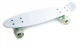 Пенни борд (Penny Board) 22" со светящимися колесами белого цвета, Белый - изображение 1