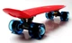 Пенни борд (Penny Board) 22" со светящимися колесами черно-синего цвета, Красный - изображение 3