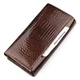 Кошелек женский стильный для купюр и карточек ST Leather 18424 (S6001A) из натуральной кожи Коричневый - изображение 5