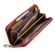 Кошелек женский стильный для купюр и карточек ST Leather 18376 (SB71) кожаный Красный - изображение 3