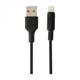 DATA-кабель Hoco X25 Lightning 1м Black - зображення 3