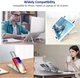 Подставка для ноутбука Buddy 15.6" складная, регулируемая по высоте с силиконовыми вставками White - изображение 10