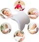 Подушка - туннель для шеи MEMORY FOAM PILLOW Ортопедическая с эффектом памяти Гипоаллергенная Дышащая 3599 Белый - зображення 1