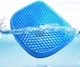 Зручна ортопедична подушка для сидіння EGG SITTER SUPPORT CUSHION Гелева На стілець Крісло В машину Офіс ергономіка під сідниці 7234 Синій чохол - зображення 1
