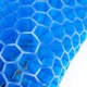 Зручна ортопедична подушка для сидіння EGG SITTER SUPPORT CUSHION Гелева На стілець Крісло В машину Офіс ергономіка під сідниці 7234 Синій чохол - зображення 4