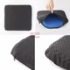 Зручна ортопедична подушка для сидіння EGG SITTER SUPPORT CUSHION Гелева На стілець Крісло В машину Офіс ергономіка під сідниці 7234 Синій чохол - зображення 8