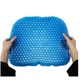 Зручна ортопедична подушка для сидіння EGG SITTER SUPPORT CUSHION Гелева На стілець Крісло В машину Офіс ергономіка під сідниці 7234 Синій чохол - зображення 10