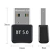 Адаптер Bluetooth 5.0 U&P Easy Idea BTA-502 Black (BTA502b) - зображення 3