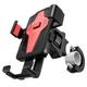 Холдер Hoco CA73 Flying one-touch bicycle and motorcycle universal holder Black & Red - изображение 3