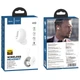 Bluetooth гарнітура Hoco E50 Wise mini wireless headset (з зарядним кейсом) White - зображення 6