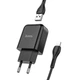 Зарядне мережеве HOCO N2 Vigour (1USB 2.1A) Lightning Чорний - изображение 1