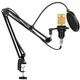Студийный конденсаторный микрофон Soncm D.J. M-800 Black/Gold (SM-800BG) - зображення 1