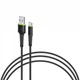 Дата кабель USB 2.0 AM to Type-C 1.2m CBFLEXT1 black Intaleo (1283126487484) - изображение 1