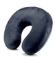 Ортопедическая дорожная подушка подкова в самолёт авто Memory Foam Travel Pillow черная (NJ-198) - изображение 2