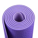 Коврик для йоги и фитнеса (йога мат ТПЕ) EasyFit TPE+TC 183х61см 6мм толщиной двухслойный сиреневый - светло-сиреневый - изображение 2