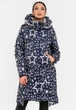 Зимова довга куртка з зірками Modniy OAZIS 40-42 Темно-синій (90247) - зображення 1
