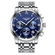 Чоловічий класичний кварцовий годинник Guanquin Liberty Blue 8802 - зображення 2