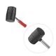 Киянка гумова 450г, 65 мм, чорна гума, металева ручка INTERTOOL HT-0231 - изображение 4