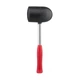 Киянка гумова 1250 г, 90 мм. чорна гума, металева ручка. INTERTOOL HT-0228 - изображение 1