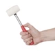Киянка гумова&nbsp;225 г, 40 мм, бiла гума, металева ручка INTERTOOL HT-0234 - изображение 5
