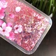 Чехол Glitter для Samsung Galaxy J3 2016 / J320 / J300 бампер Жидкий блеск аквариум Sakura - изображение 2