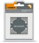 Рамка VIDEX Binera одинарная Белое стекло (VF-BNFRG1H-W) - изображение 1
