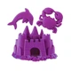 Песок для детского творчества Kinetic Sand Neon фиолетовый 98% кварцевый песок для лепки и развития мелкой моторики антибактериальный - изображение 2